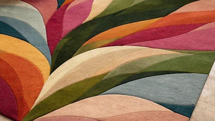 Monochrome Mosaic Abstract Rug-velvetloom