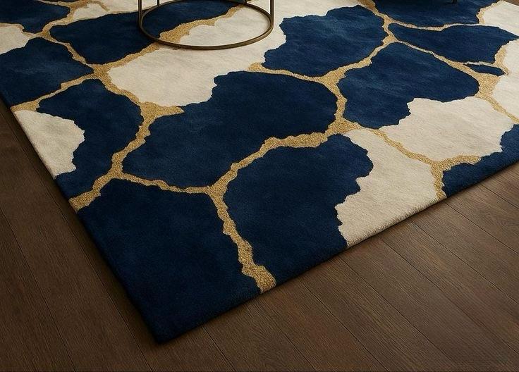 Obsidian Gold Geometric Rug | Luxury Black &amp; Gold Modern Carpet | VelvetLoom