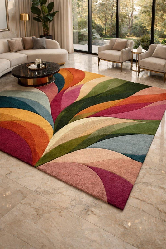 Monochrome Mosaic Abstract Rug-velvetloom