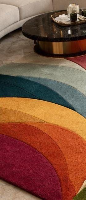 Monochrome Mosaic Abstract Rug-velvetloom