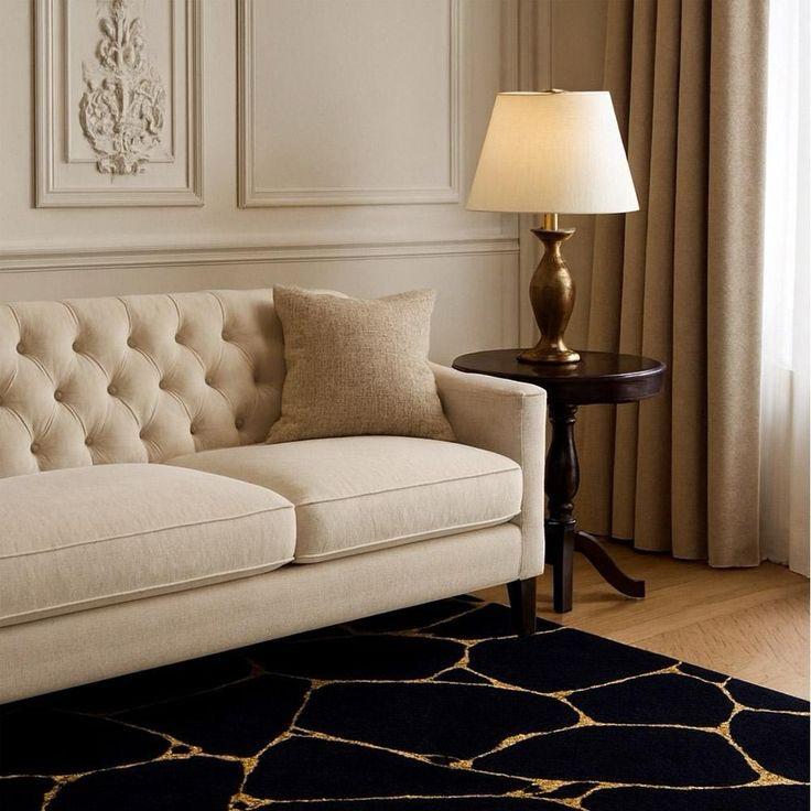 Modern High-Low Textured Cracked Stone Living Room Rug - velvetloom